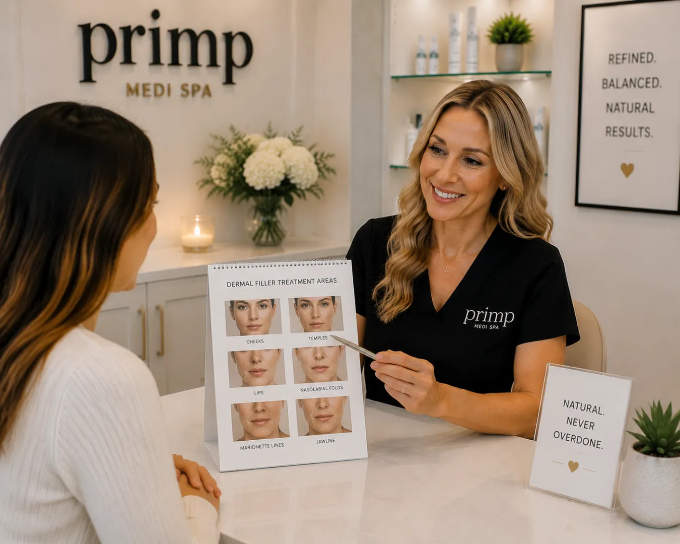 Subtle dermal filler results at Primp Medi Spa in Casselberry FL